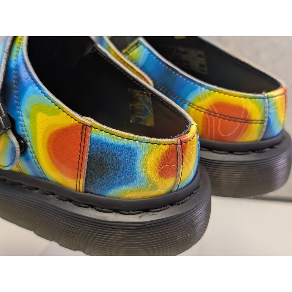 New Dr Martens Isham Slip-On Clog Mule Genix Nappa Leather Heat Map Women’s 6 US - Picture 5 of 9